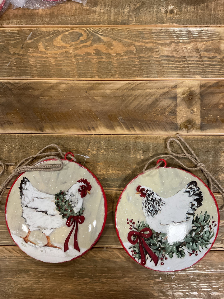 Iron Farm Disc Ornaments