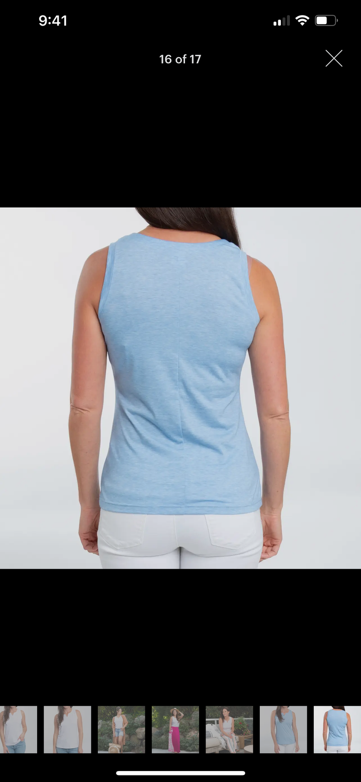 Myla Blue Sleeveless Top