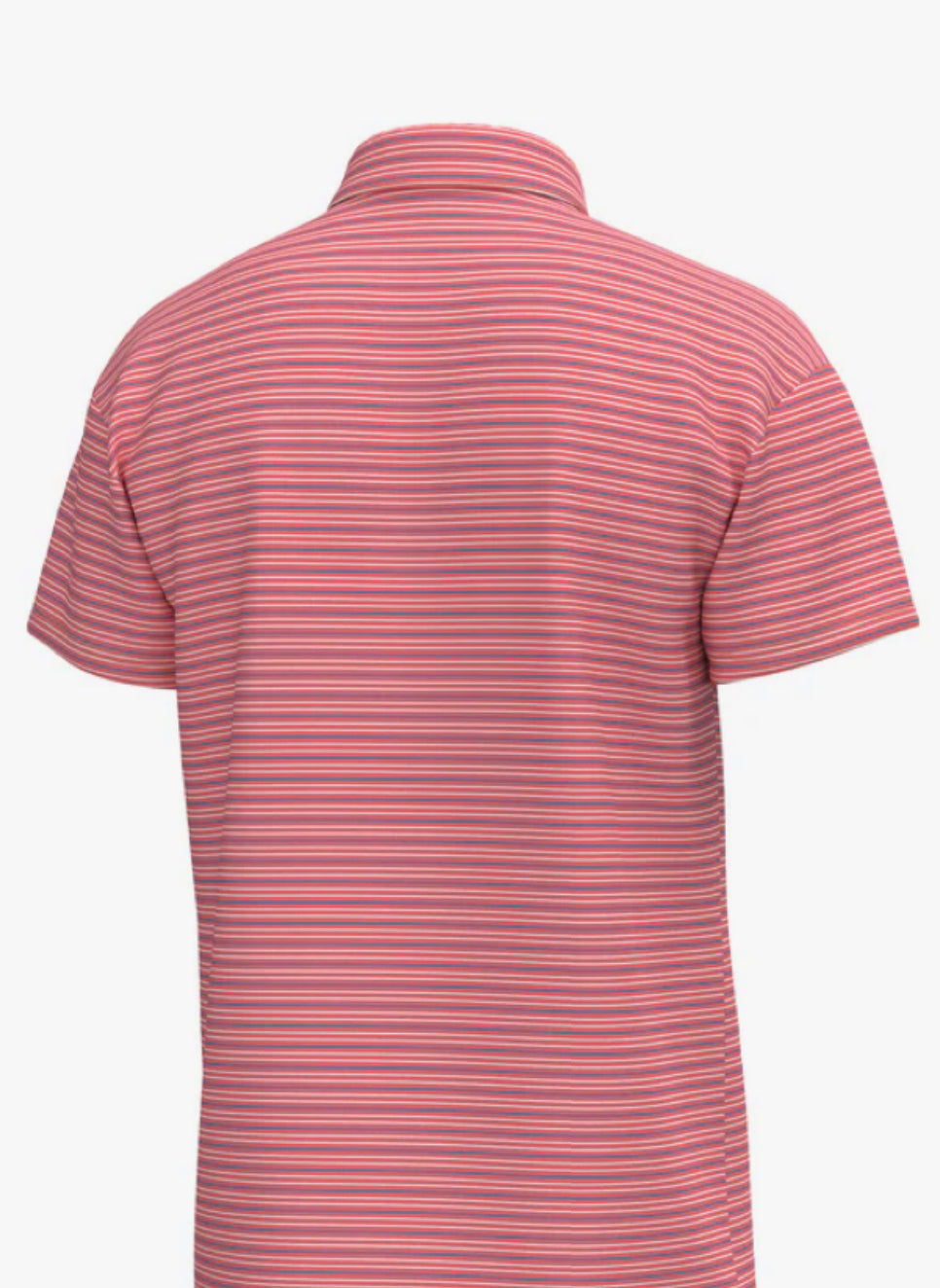 Bayside Stripe Polo - Coral