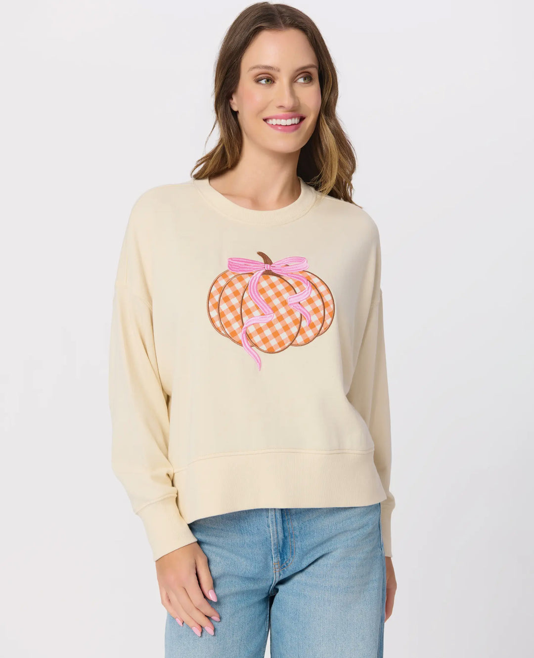Pretty in Plaid Pumpkin Sweatshirt
