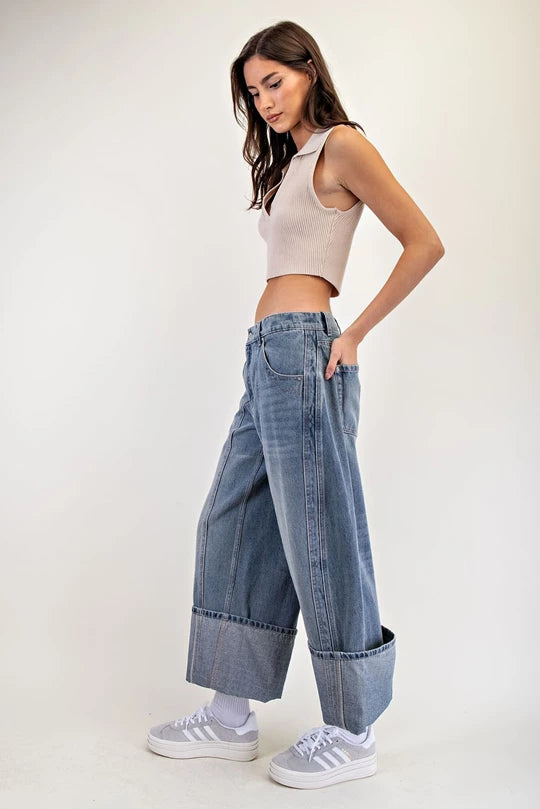 Roll With It Wide Leg Jeans