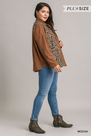 Leopard Corduroy Shacket