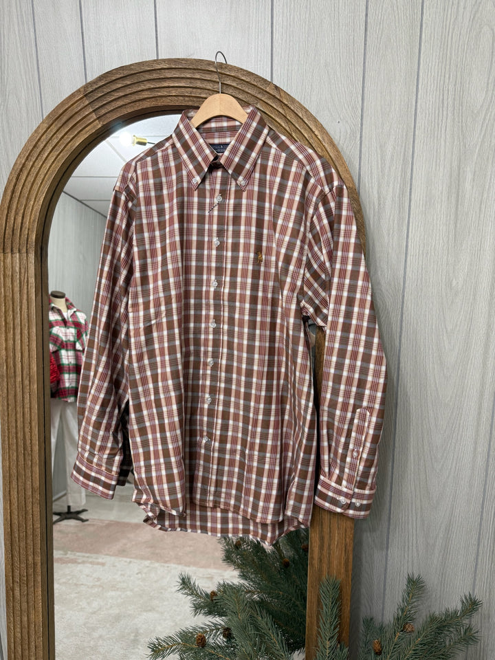The Cedar Trail Plaid Button-Up