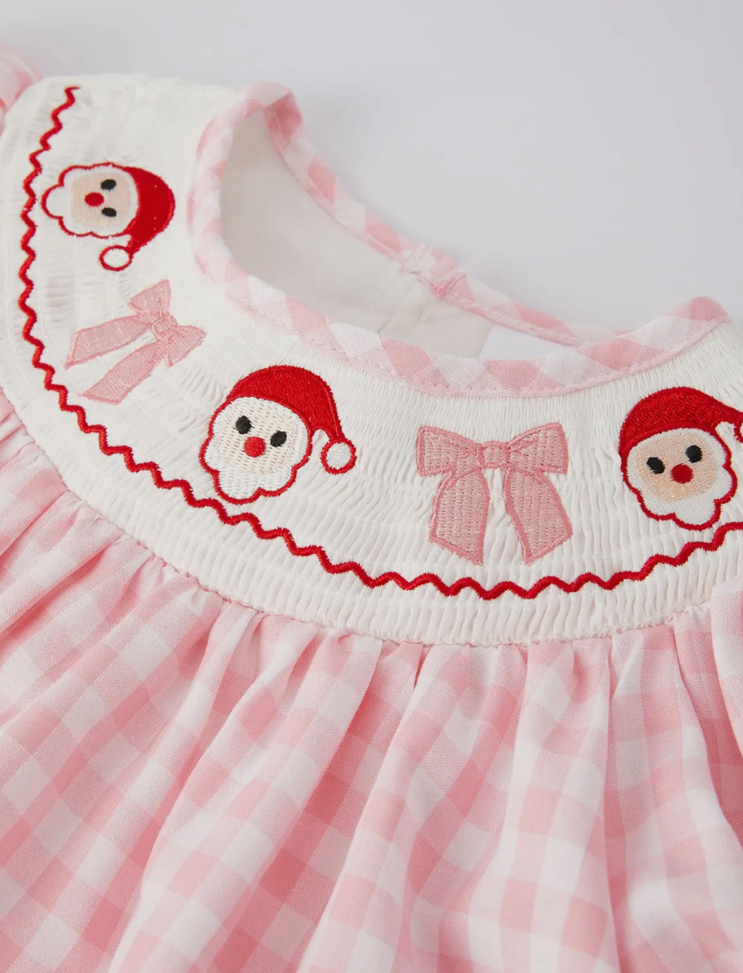 Plaid Smocked Santa Dress