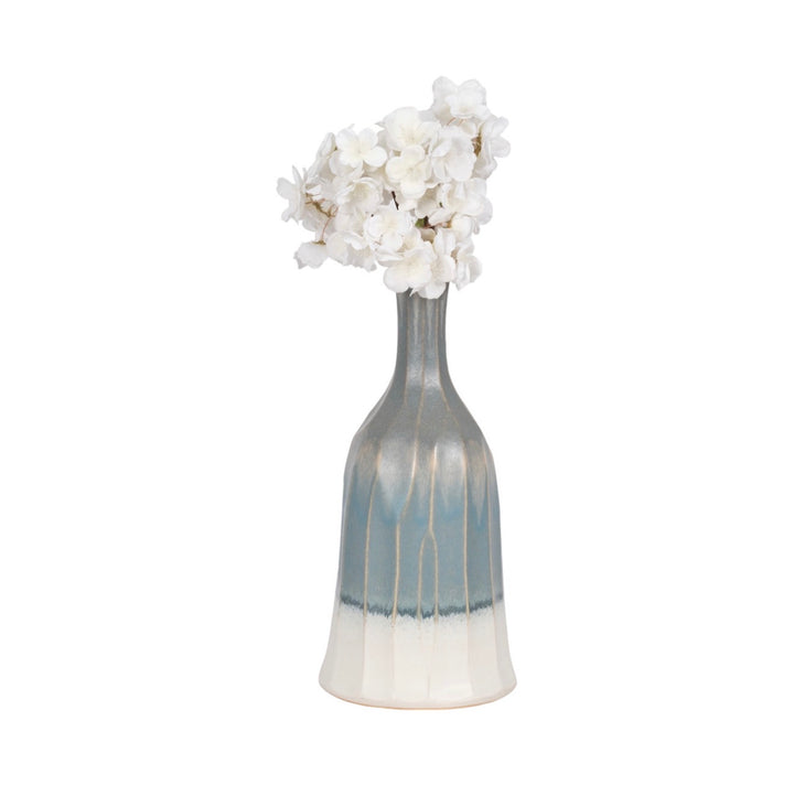 Blue Horizon Reactive Glaze Vase