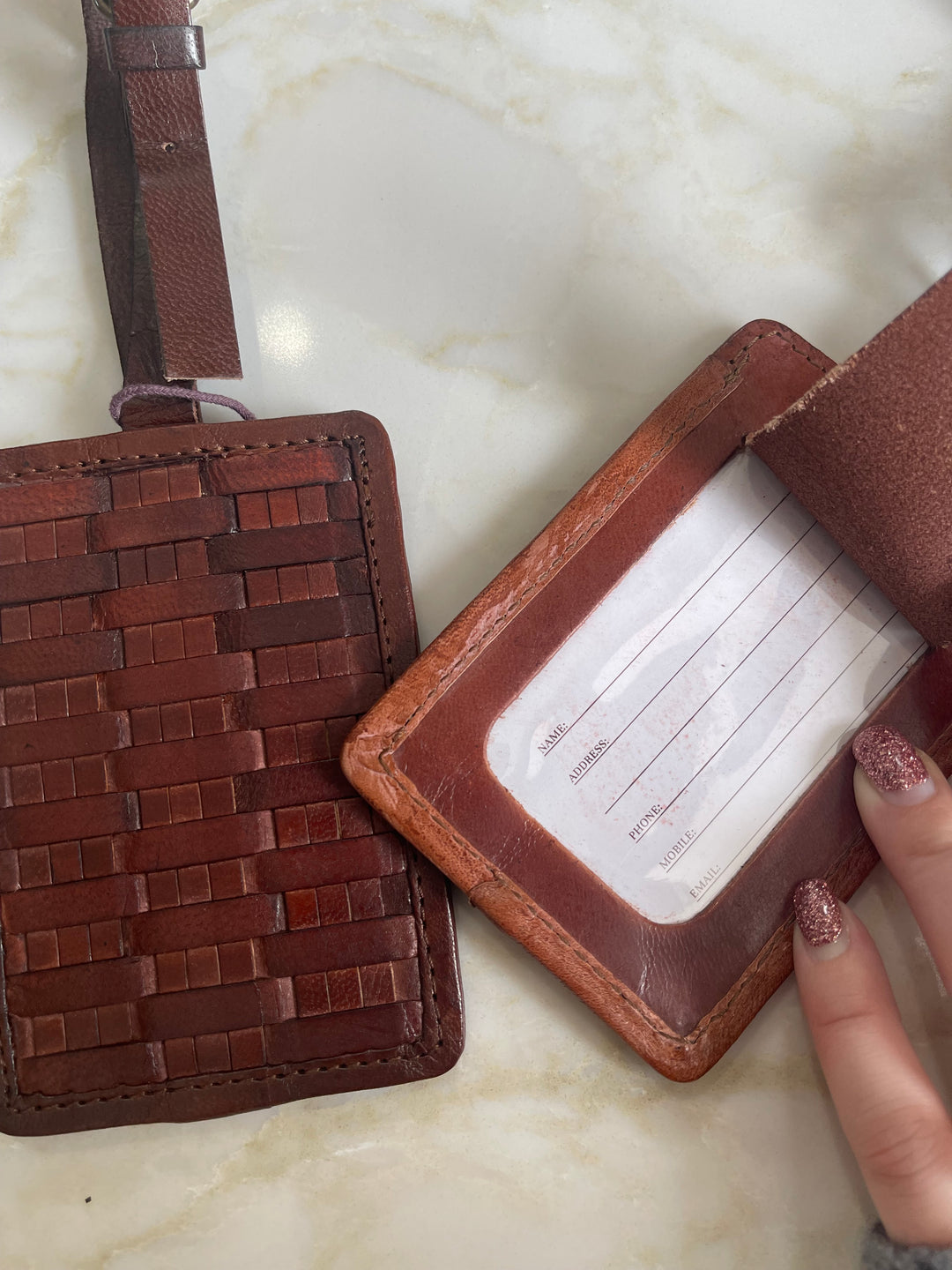 Leather Luggage Tag