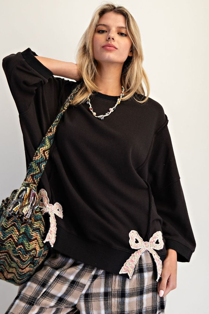 Sweet Side of Cozy Bow Sweatshirt