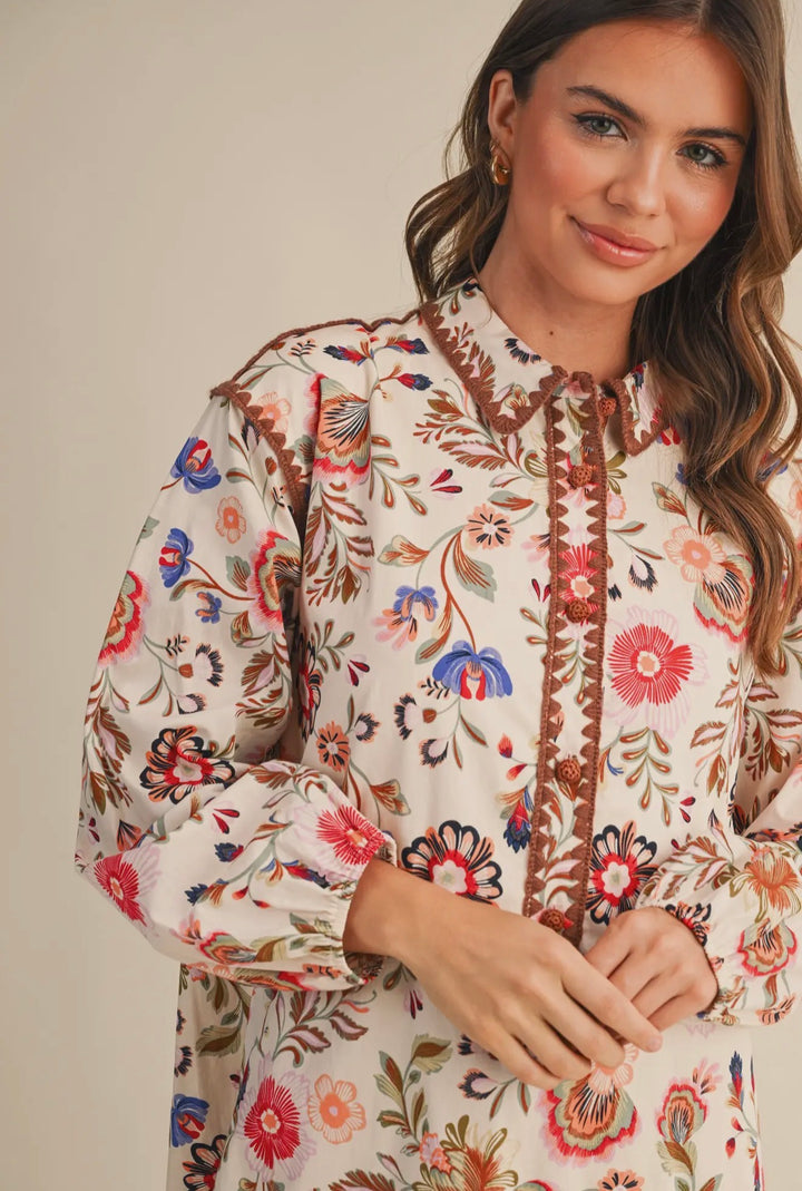 Garden Tapestry Swing Dress