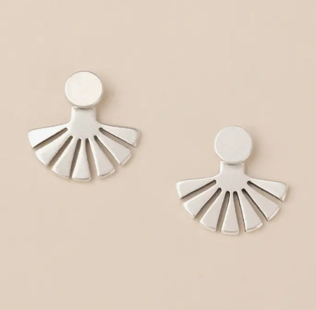 Refined Sunburst Ear Jacket Earrings - FINAL SALE