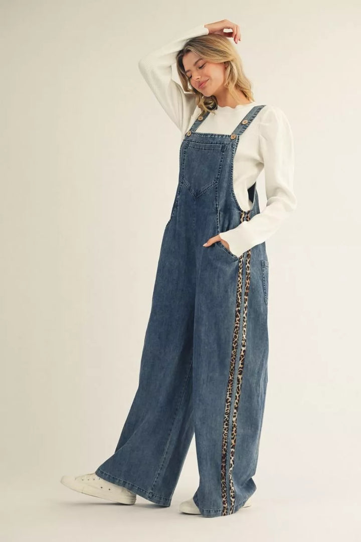 Roaming Wild Denim Overalls
