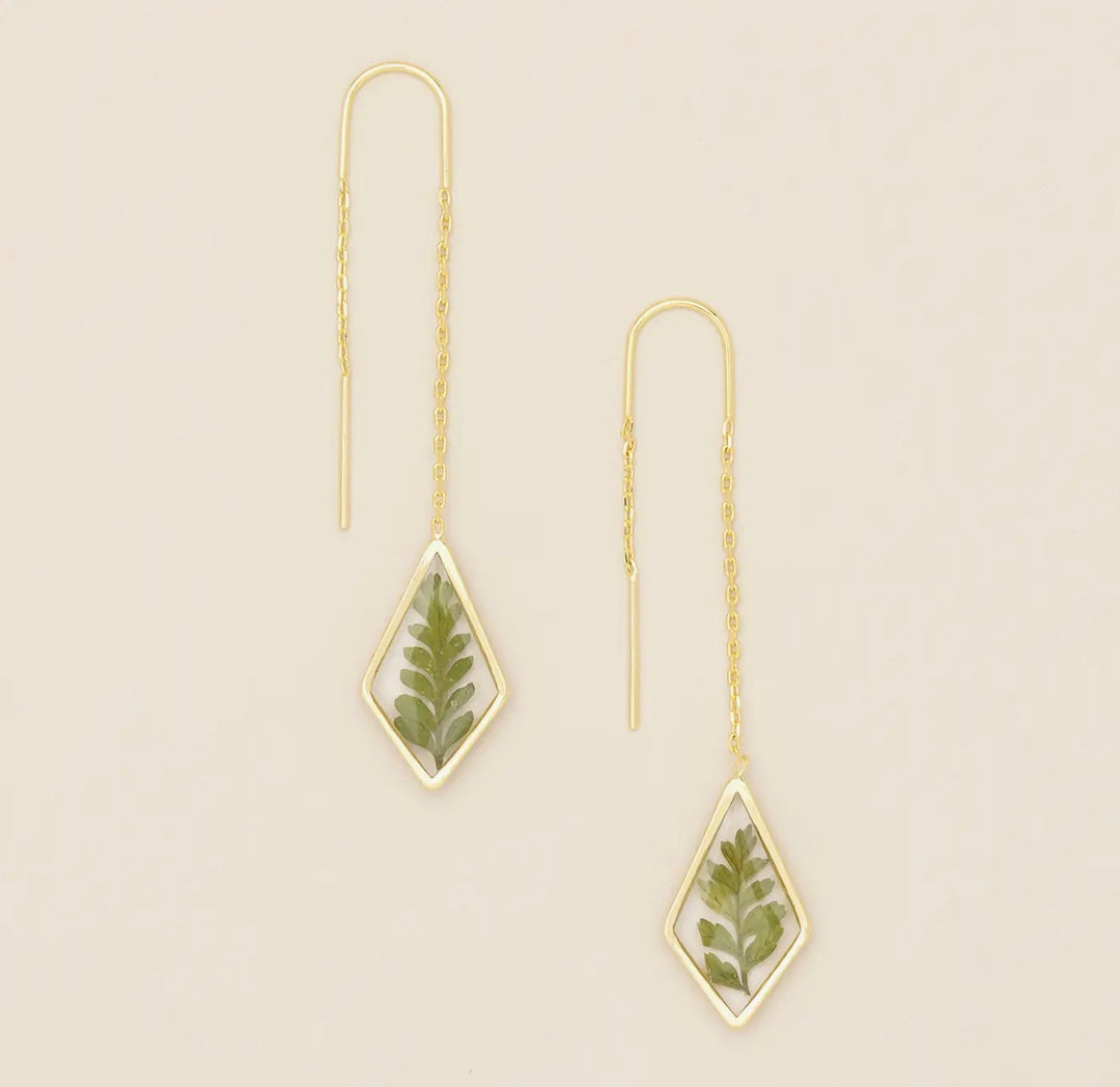 Whispered Bloom Threader Earrings - FINAL SALE