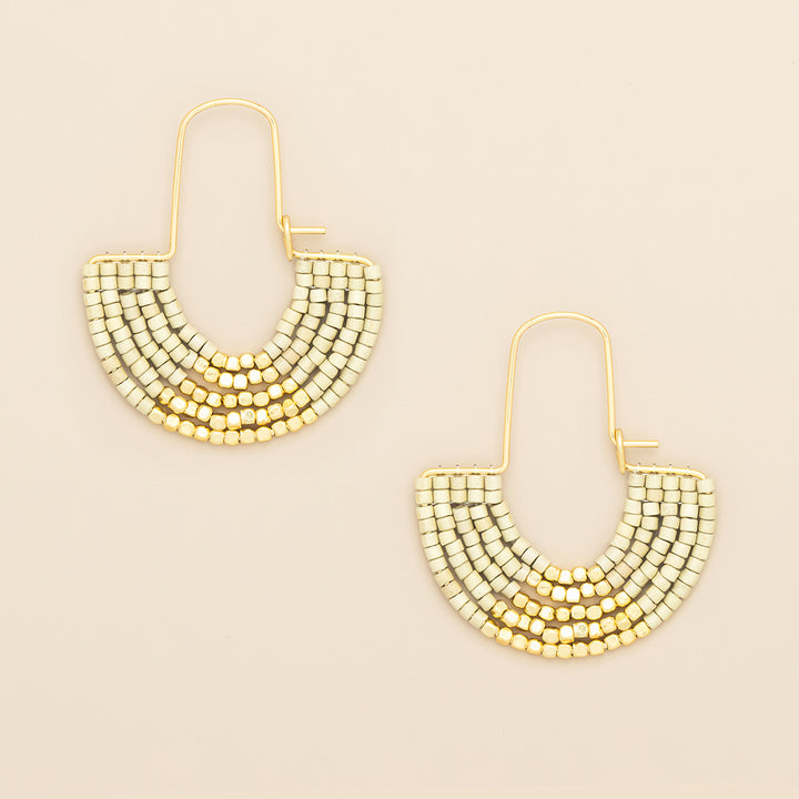 Chromacolor Miyuki U-Hoop Earrings - FINAL SALE