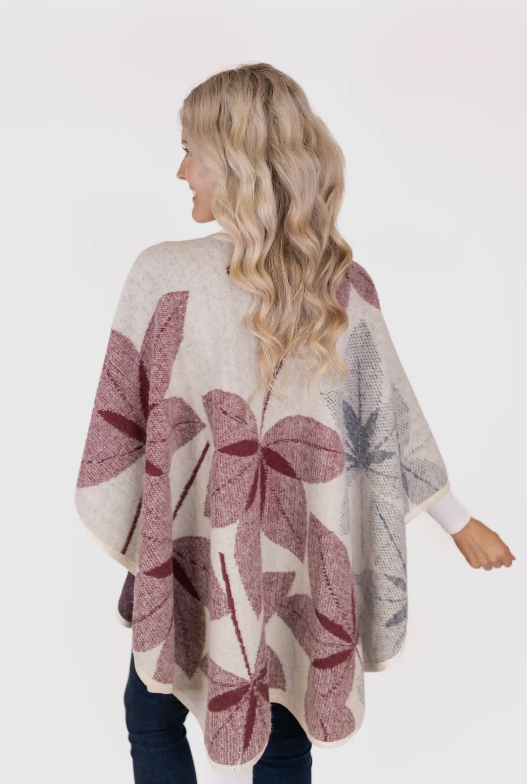 Floral Sweater Ruana