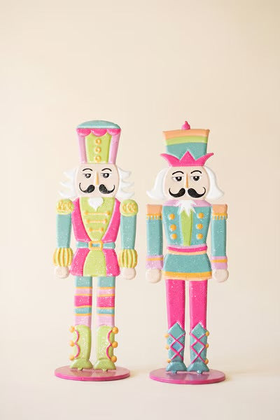Merry & Bright Metal Nutcrackers