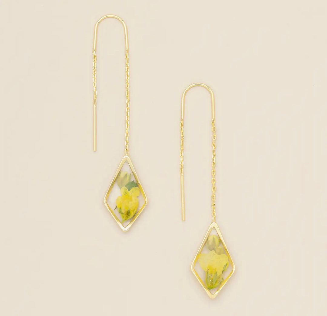 Whispered Bloom Threader Earrings - FINAL SALE