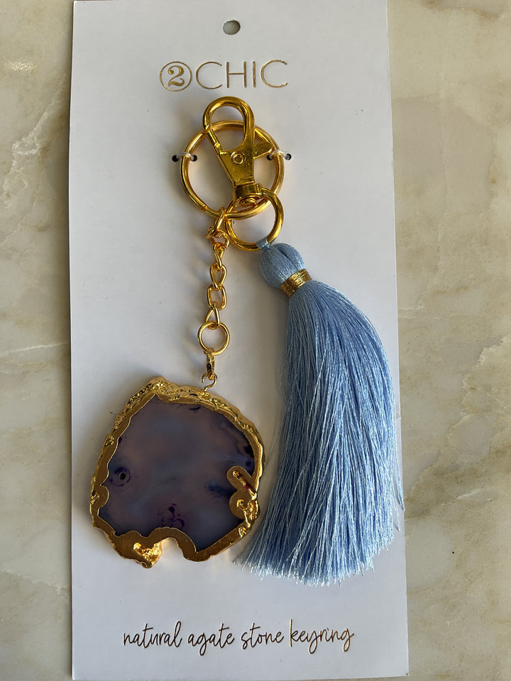 Agate Stone Keychain