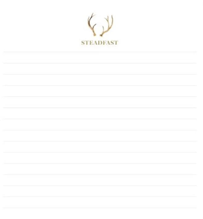 Steadfast Antler Notepad