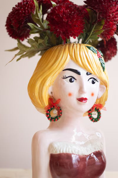 Merry & Bright Ladies Ceramic Vases