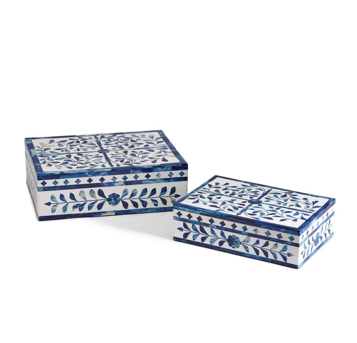 Azure Heirloom Inlay Keepsake Boxes