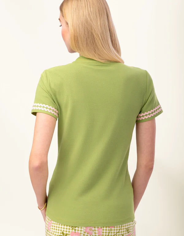 Serena Ric Rac Zip Top