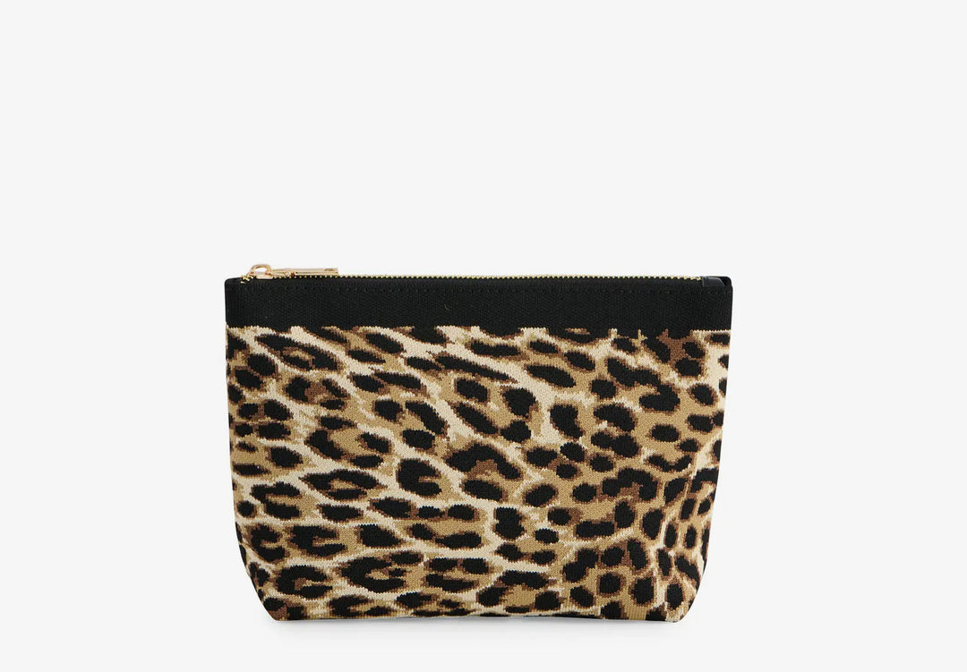 Robbie Leopard Zip Pouch