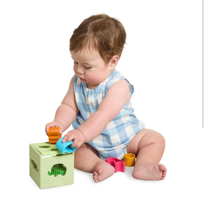 Silicone Safari Shape Sorter Cube