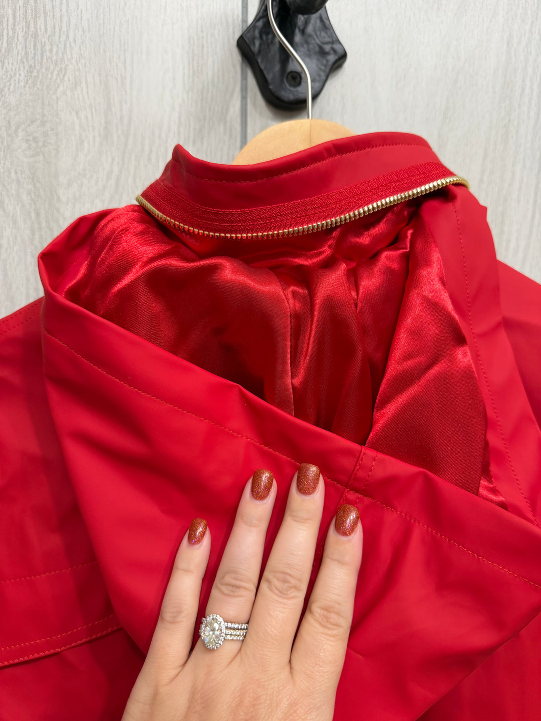 Scarlet Stroll Rain Jacket
