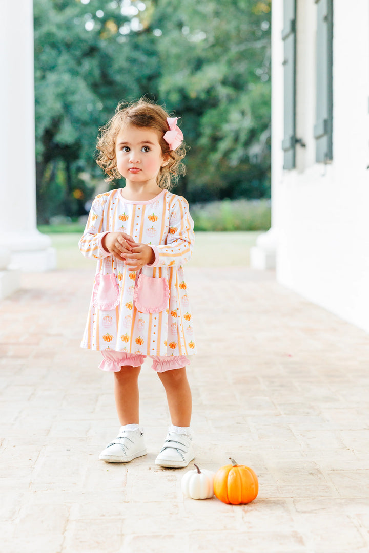 Pink Pumpkin Patch Bloomer Set