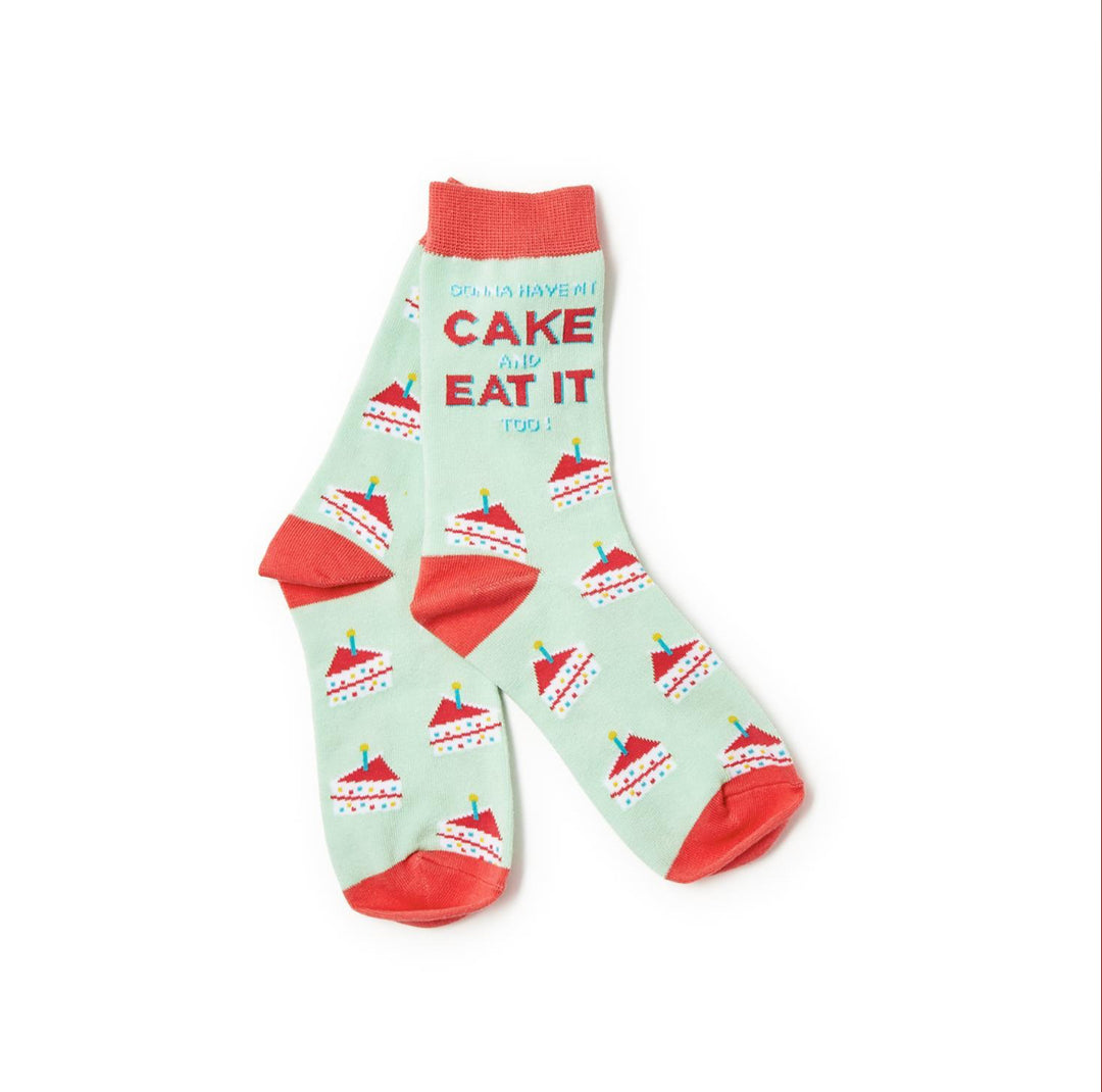 Celebrate Big Jumbo Wine Glass & Socks Gift Set