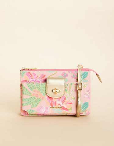 Pineapple Flamingo Crossbody
