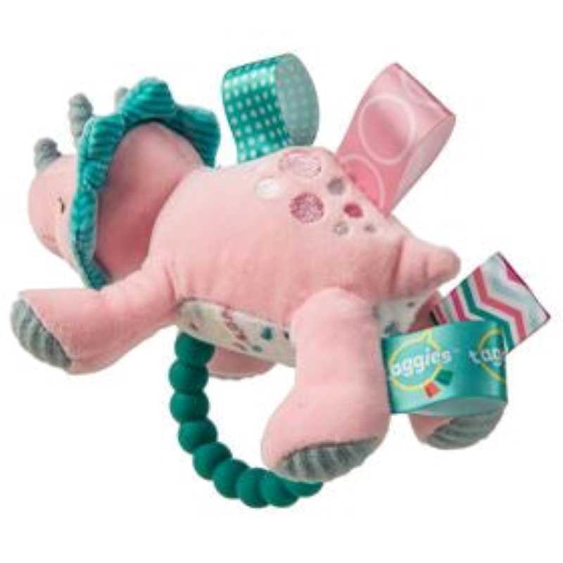 Aroar-a-saurus Teether Rattle with Taggies