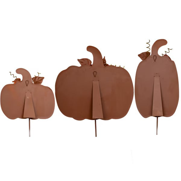 Grand Harvest Pumpkin Decorative Stakes