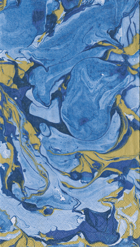 Caspari Blue Marble Guest Napkins