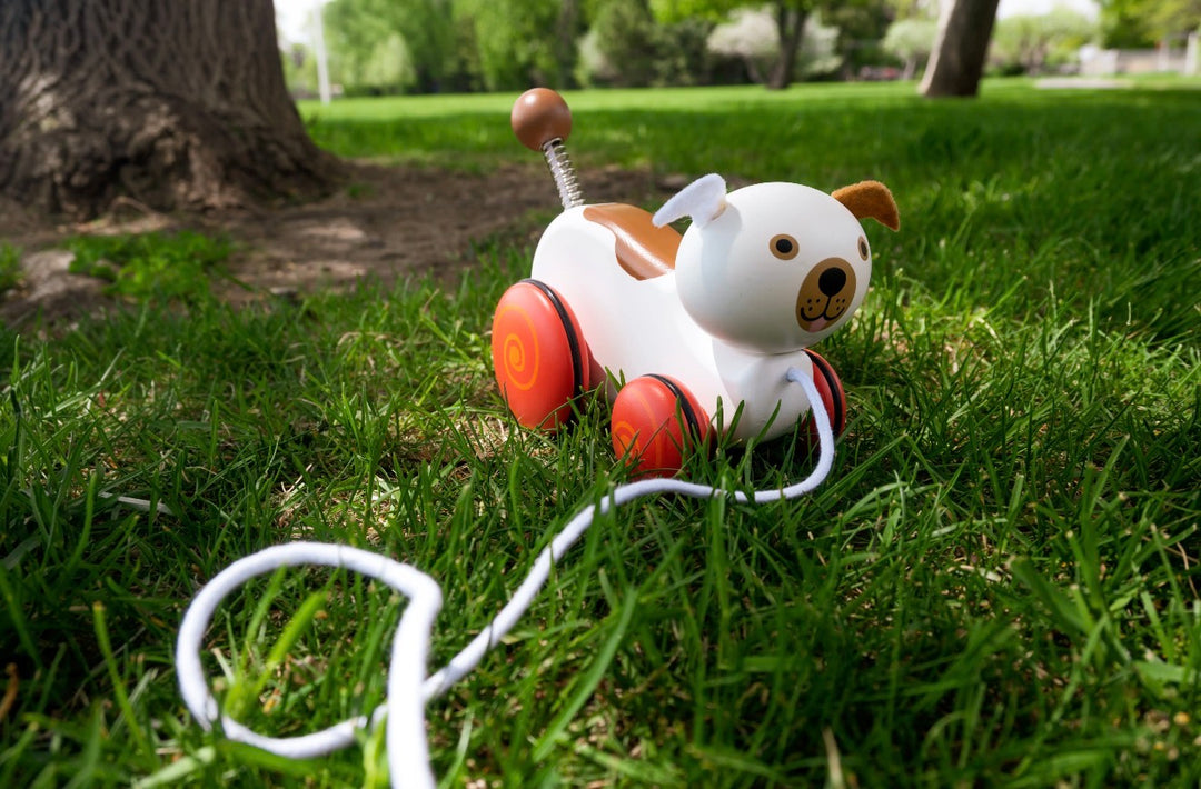 Wiggles the Dog Wooden Pull-Along Toy