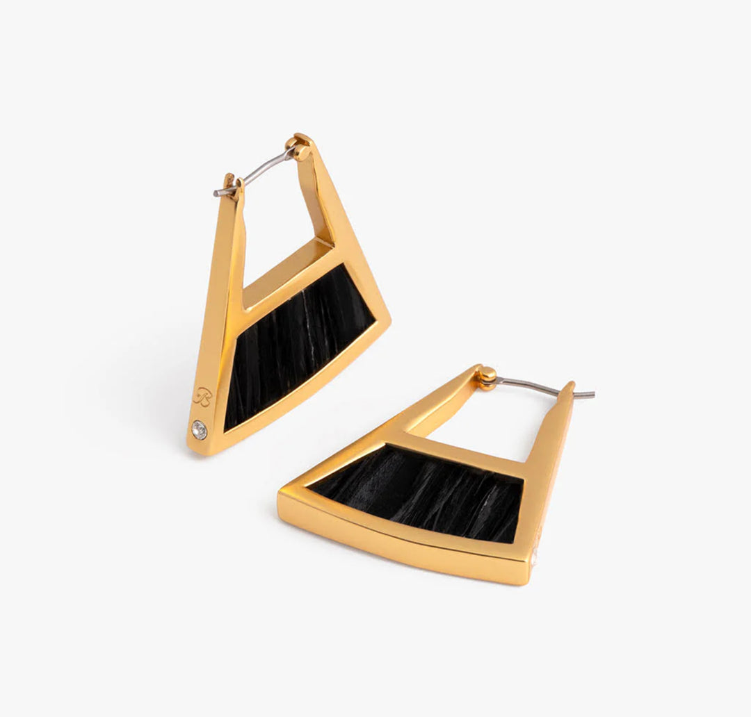 Emma Triangle Hoop Earrings - FINAL SALE