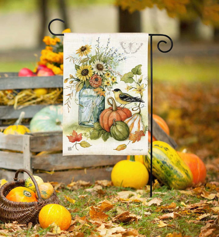 Sunflower Harvest Garden Flag