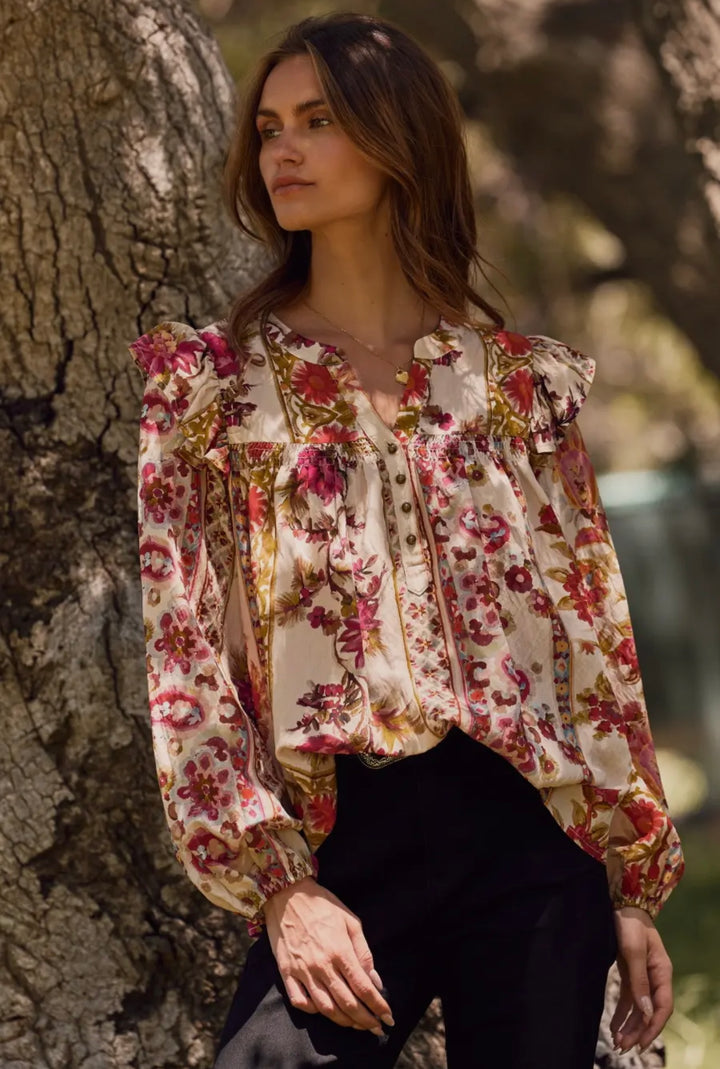 Meadow Bloom Poet Blouse