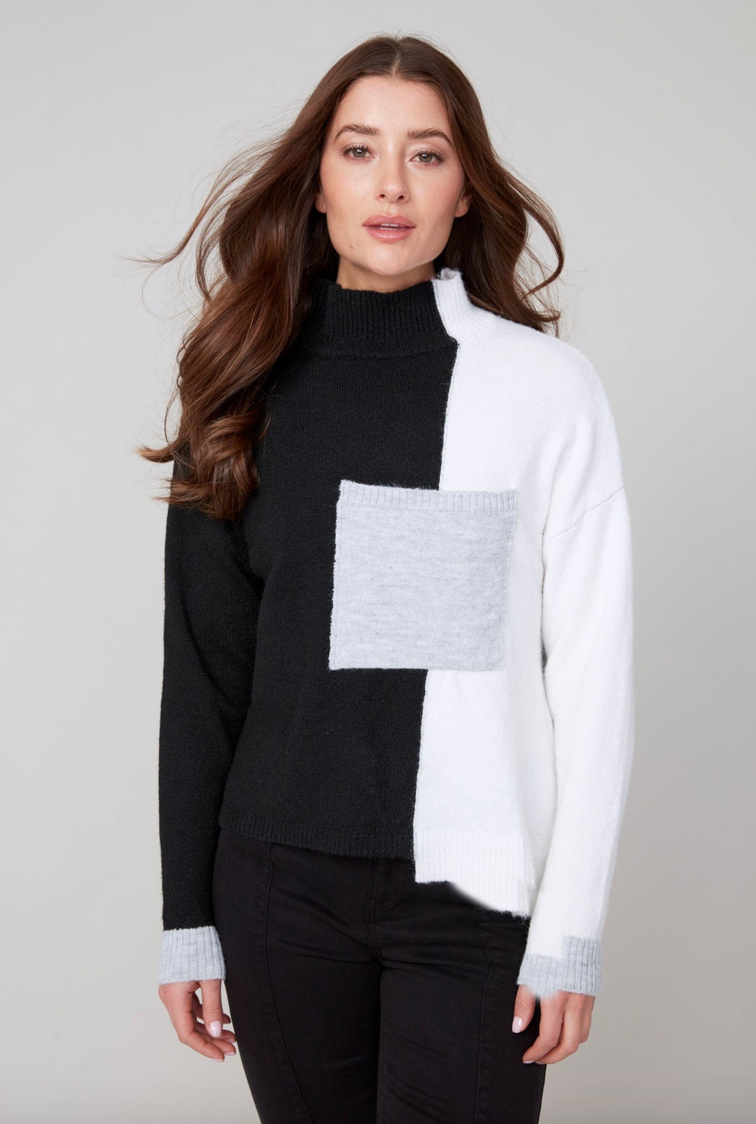 City Chic Colorblock Sweater