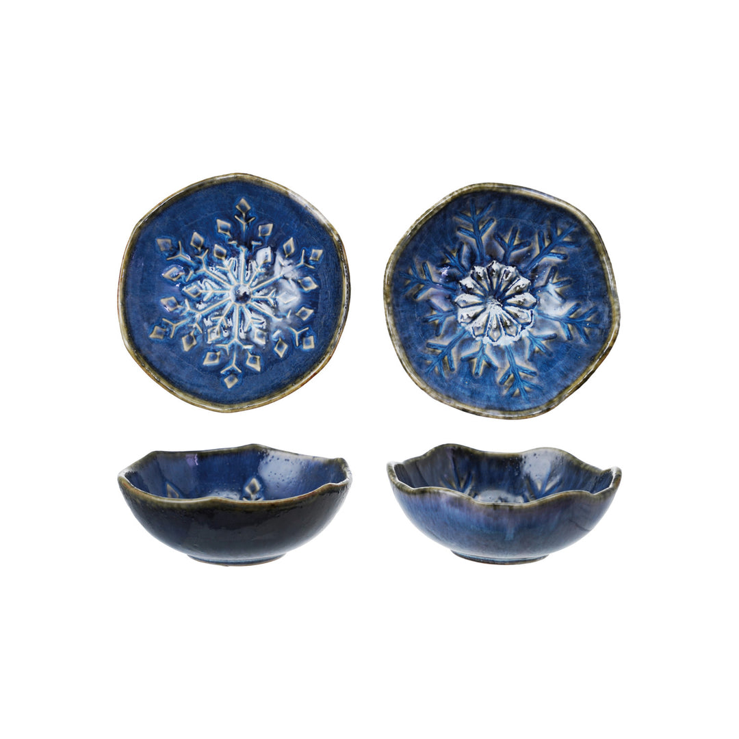 Snowflake Stoneware Bowl