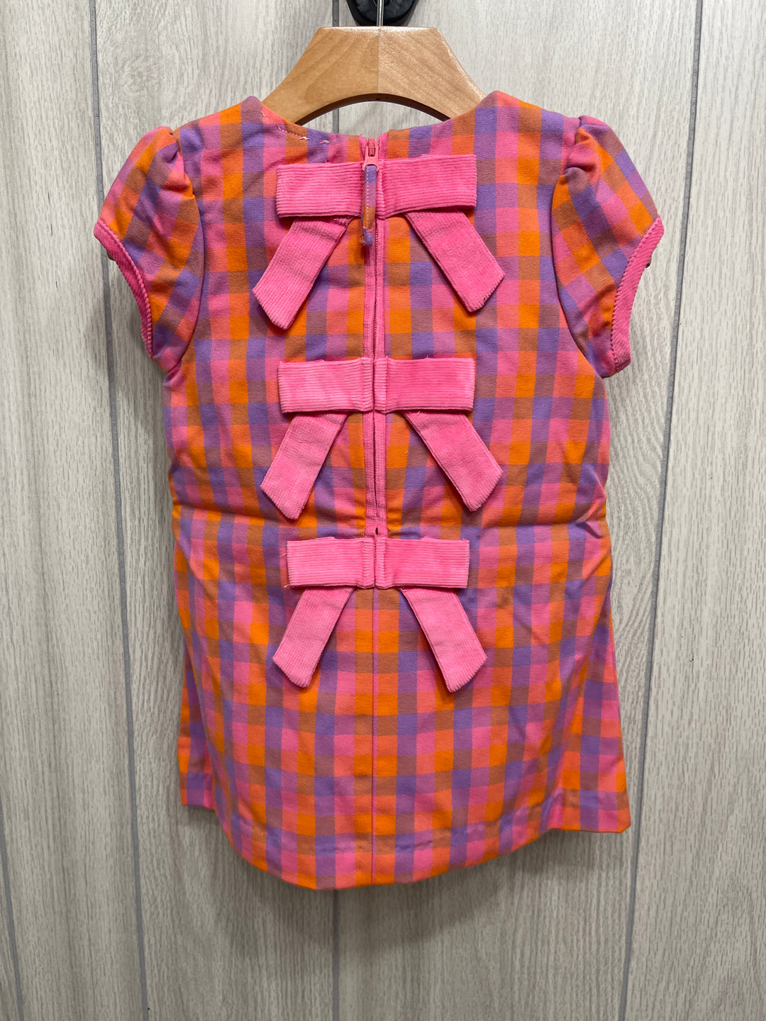 TBBC: Betts Bow Dress Autumn Plaid