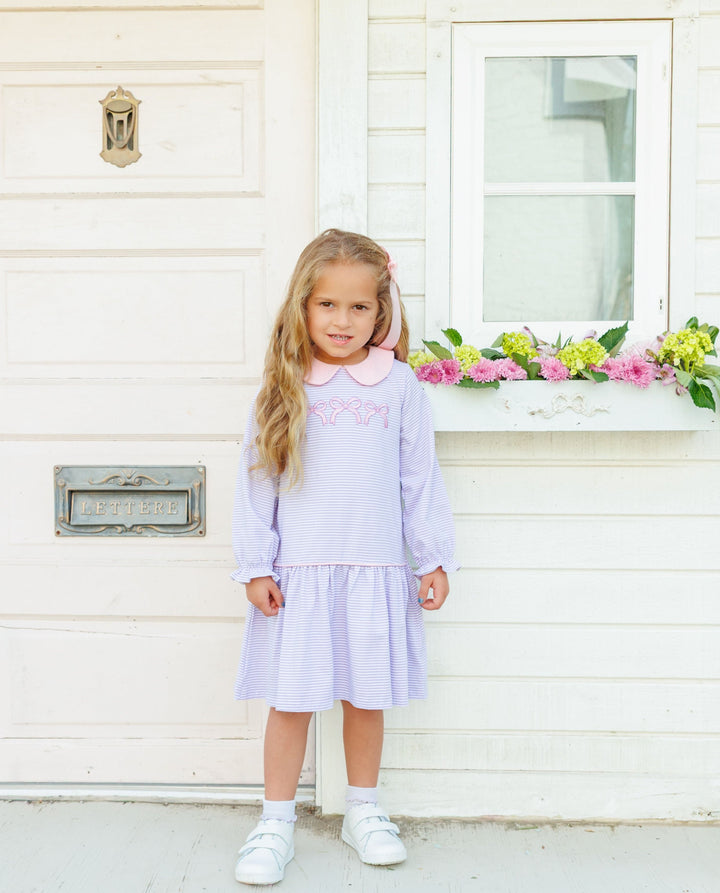 Sweet Bow Stripe Dress