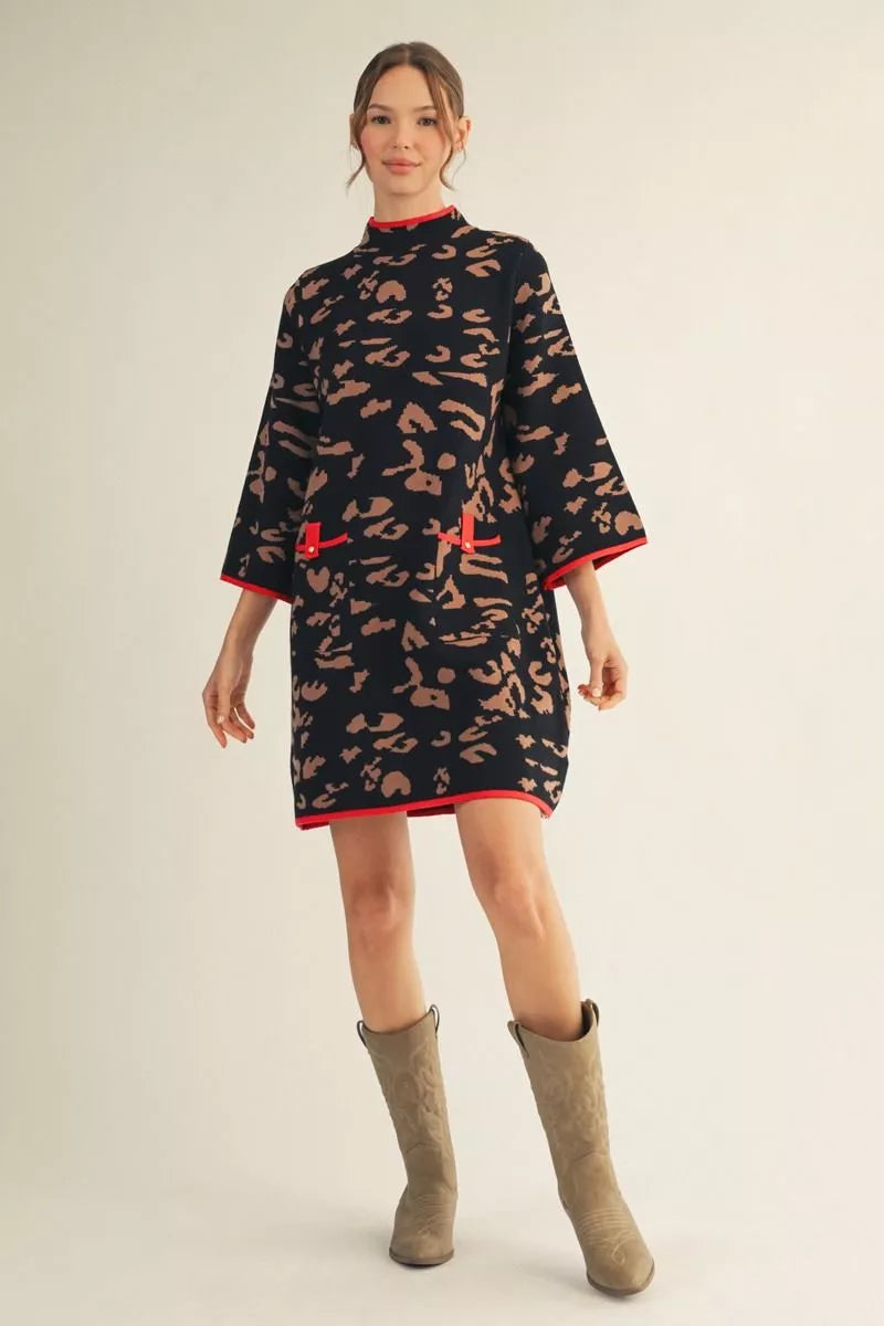 The Riviera Leopard Shift Dress