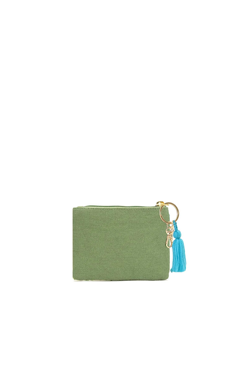 Tee Time Beaded Coin Pouch