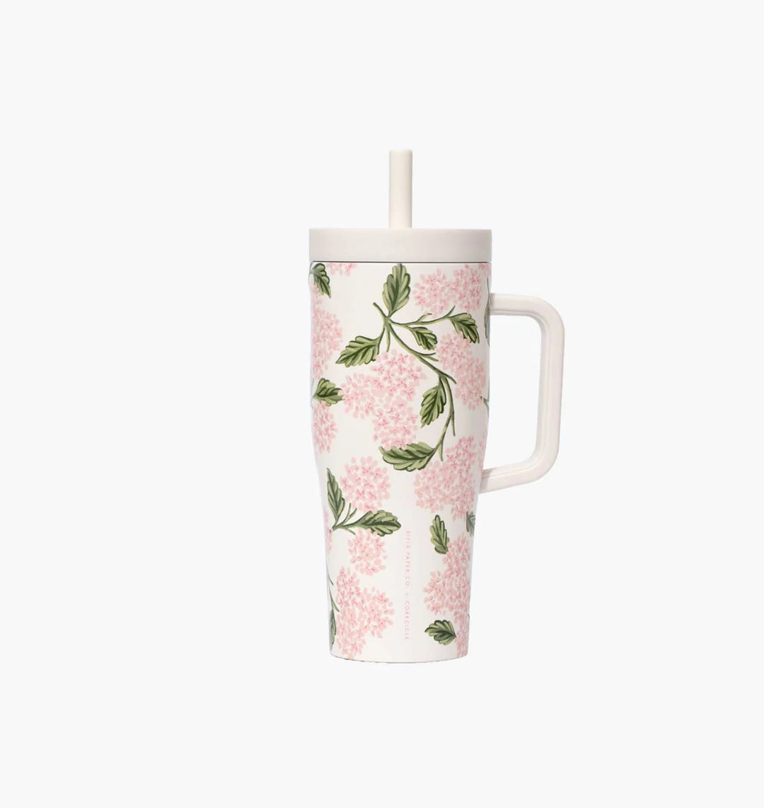 Pink Hydrangea Insulated Tumbler - 22oz