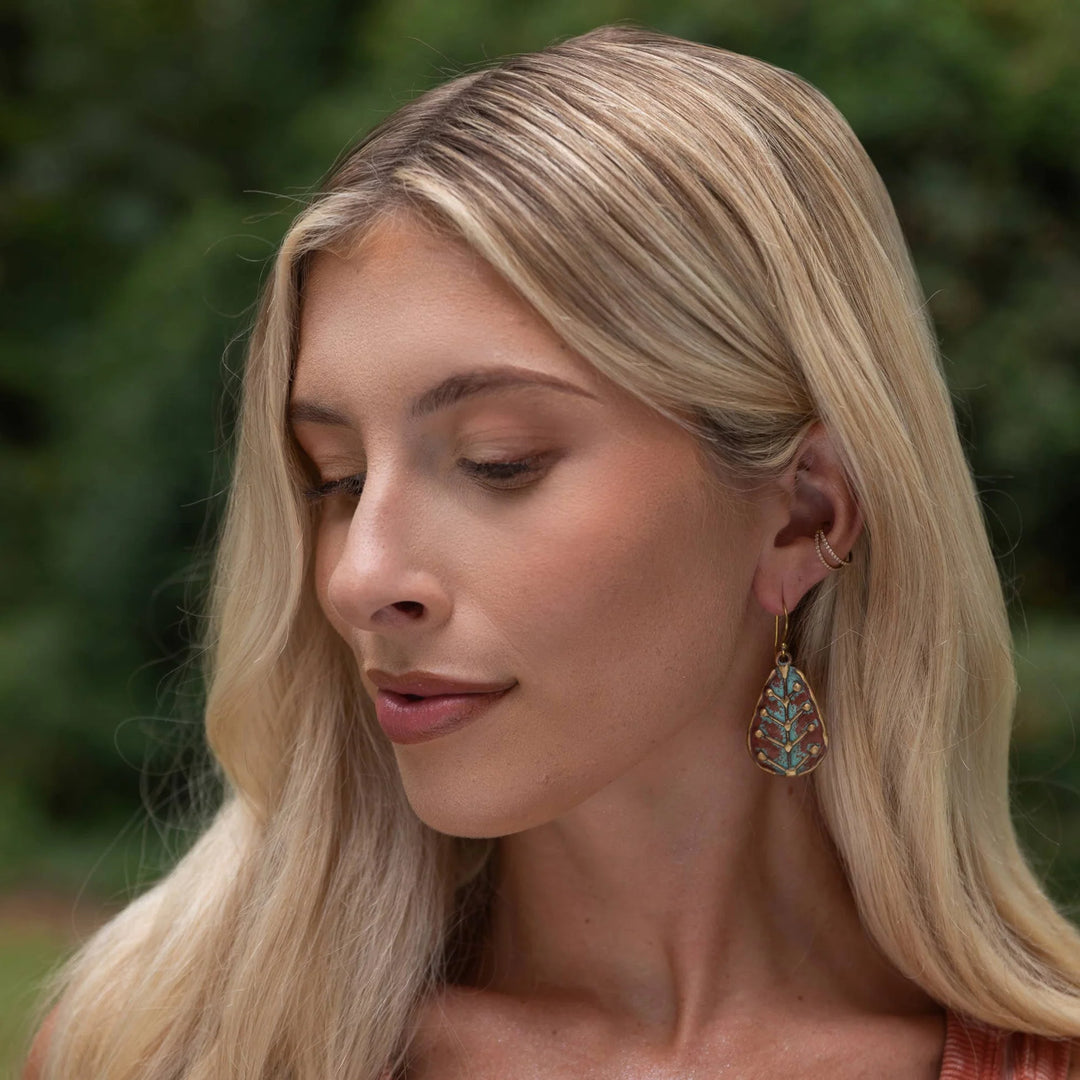 Brass Patina Earrings