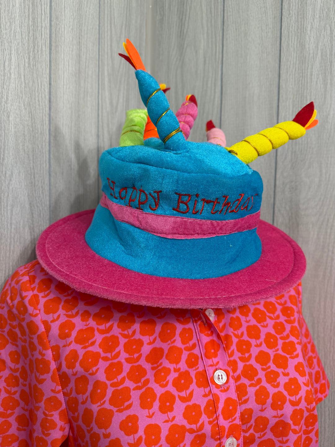 Velvet Birthday Cake Hat