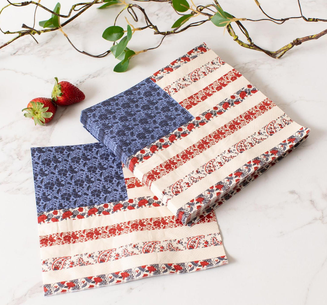 Vintage Americana Paper Napkins – 20 Count