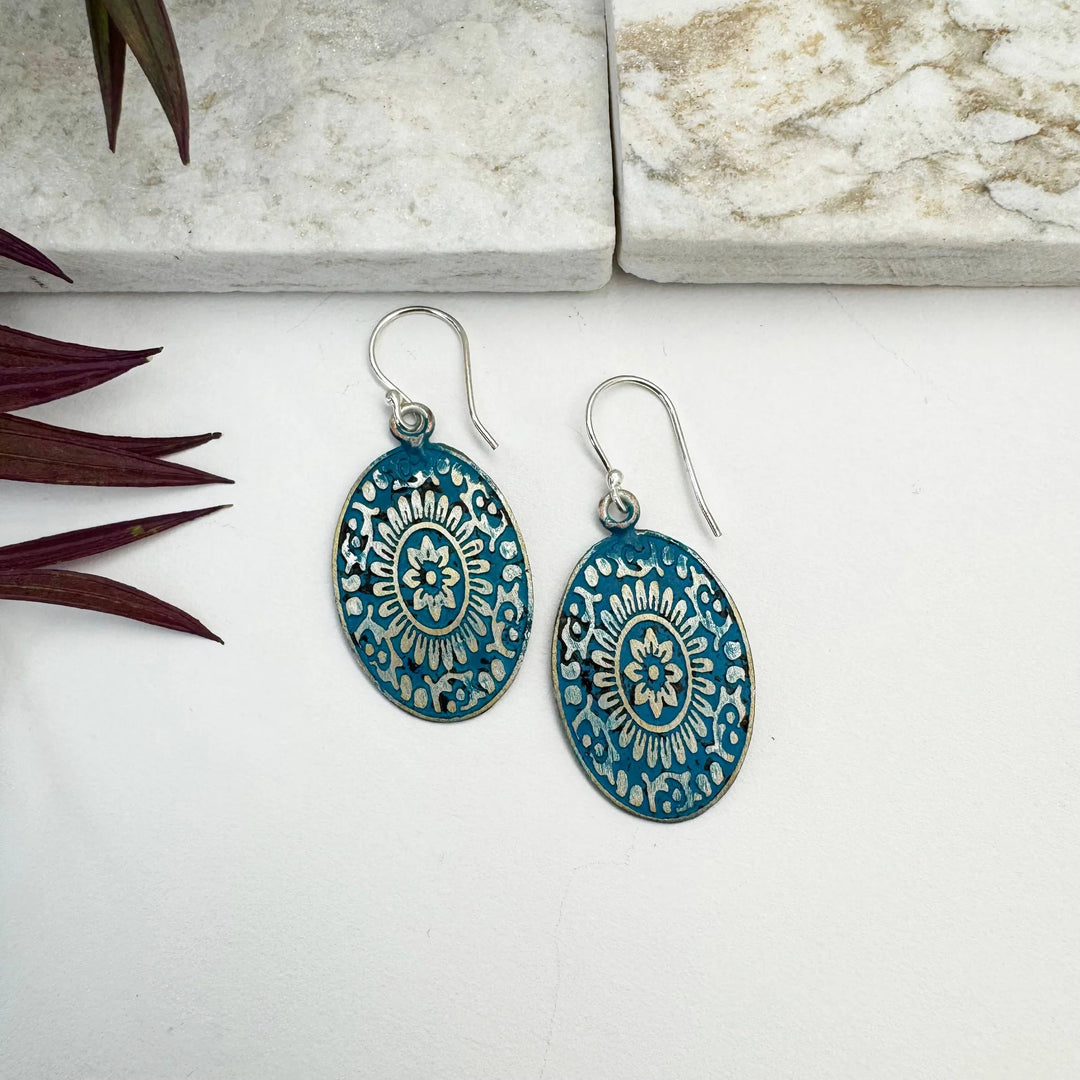 Silver Patina Earrings