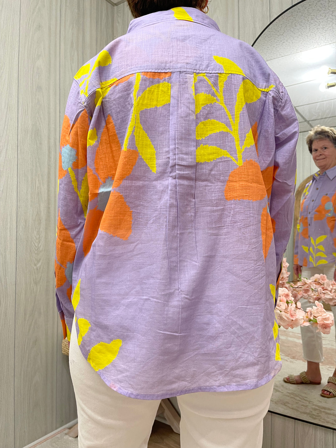 Purple Wildflowers Top