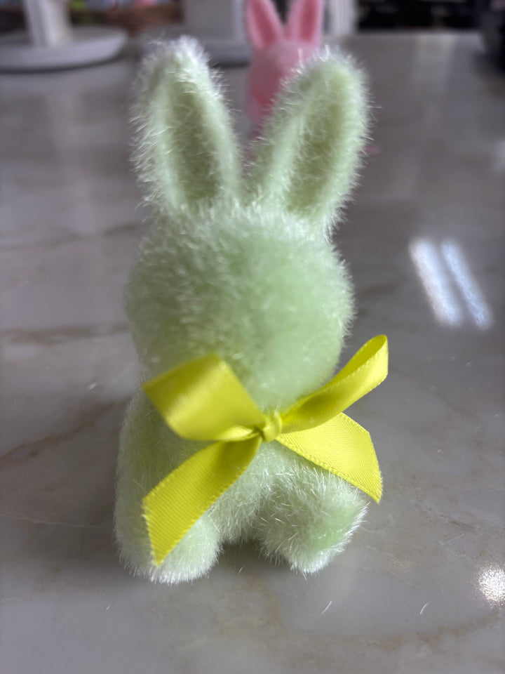 4” Velvet Flocked Bunny